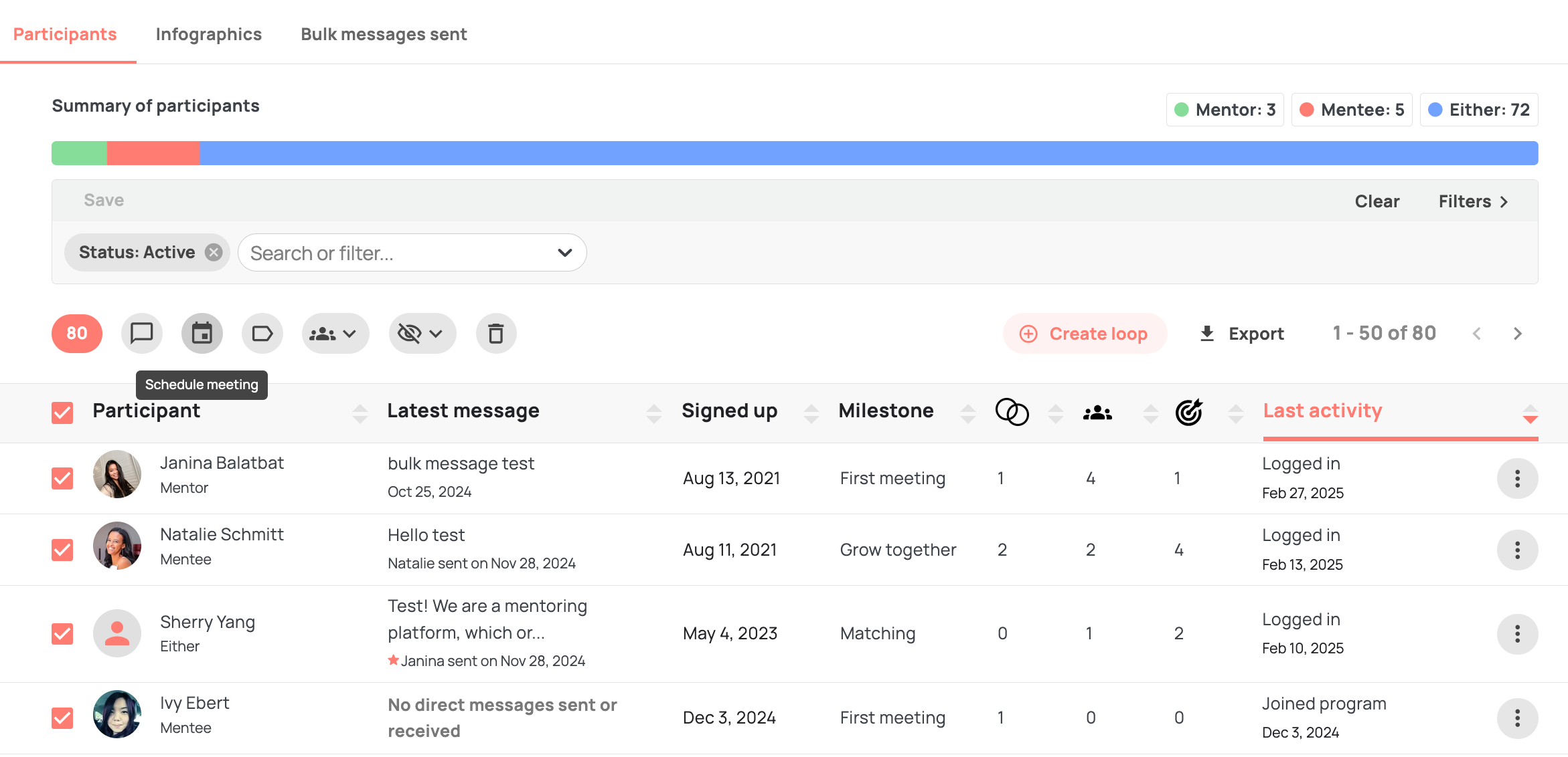 Schedule a Group Meeting