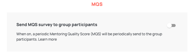 Enable MQS for Group Loops to receive feedback! 